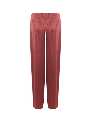 Elegant Bordeaux Palazzo Trousers